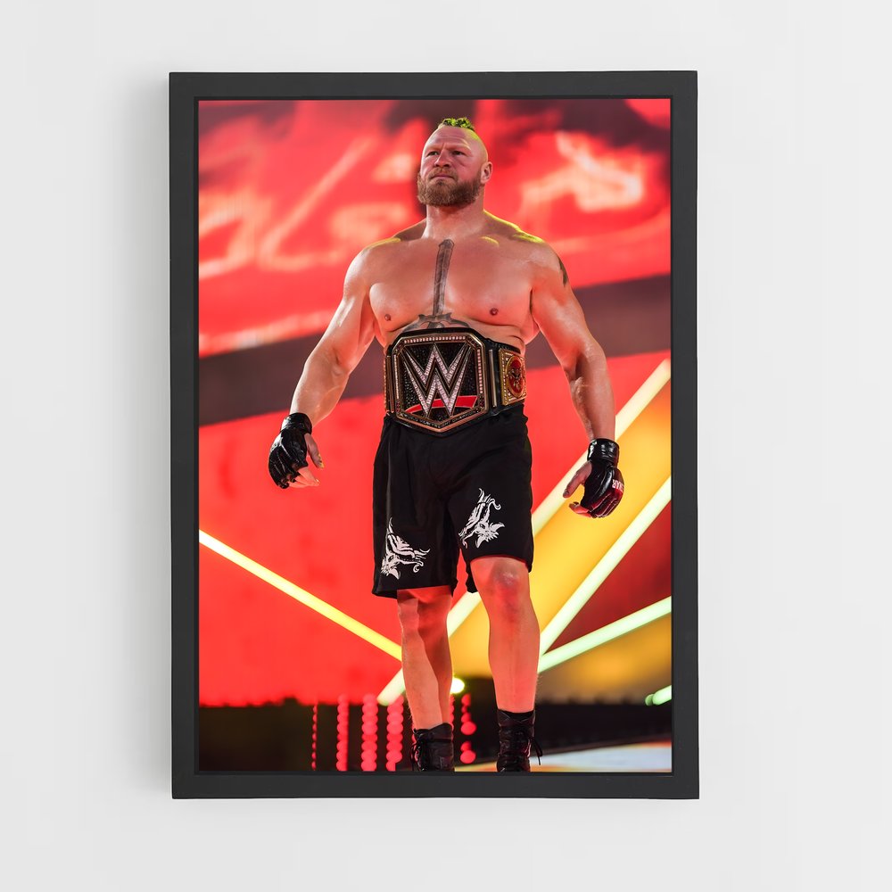 Poster Brock lesnar effets – affiche MMA (vue 2)